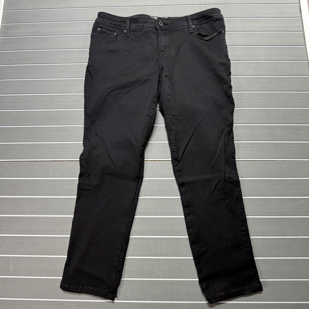 Torrid Luxe Skinny Black Sateen Stretch Jeans Plus Size 18R RN148862